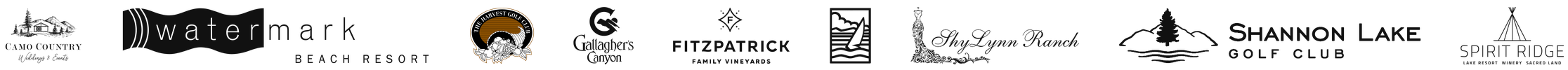 Venue logos Brightside DJs has worked with